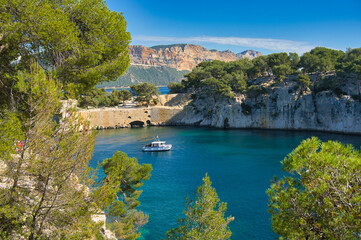 Fototapeta premium Calanque Port Miou bei Cassis an der Cote d'azur