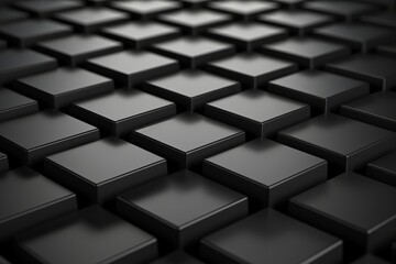Stylish abstract design featuring black hexagons on a minimalist background for modern aesthetics