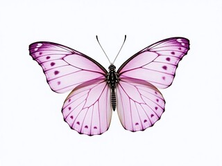 Obraz premium Purple Butterfly isolated on white