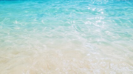 Obraz premium Tranquil beach water surface