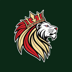 Eye-Catching 3D abstract Lion Head Mascot Logo Illustration