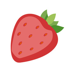 Obraz premium Strawberry smoothie with fresh berries