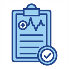 Medical Record Icon Single Vector Collection 