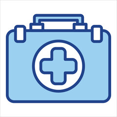 First Aid Kit Icon Single Vector Collection 