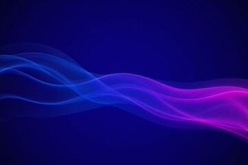 blue and pink wave on a black background