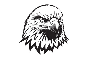 Fierce and Bold  Eagle Emblem vector