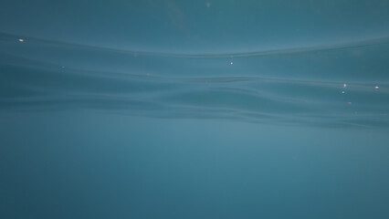POV shot of swimming in empty ocean