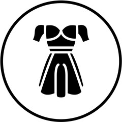 Vector Design Wedding Female Dress Icon Style