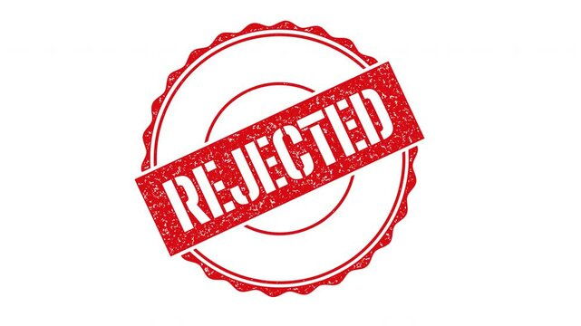 Rejected stamp for projects seeking to symbolize disapproval or rejection, suitable for design elements in graphic design and presentations