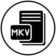 Vector Design MKV Icon Style