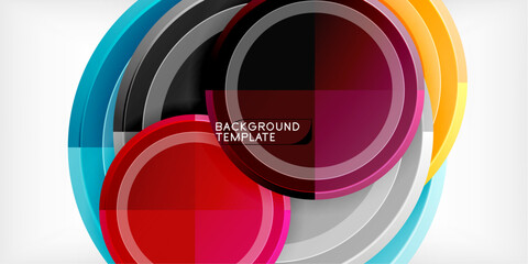 Obraz premium Geometric design abstract background - circles