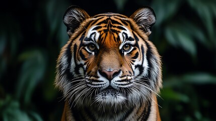 Fototapeta premium Majestic Tiger Close Up Wildlife Portrait