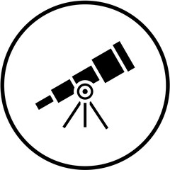 Vector Design Telescope Icon Style