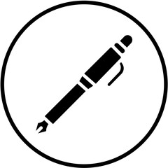 Vector Design Fountain Pen Icon Style