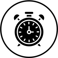 Vector Design Alarm Clock Icon Style