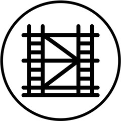 Scaffolding Plank Vector Design Icon Style