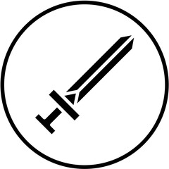 Sword Vector Design Icon Style