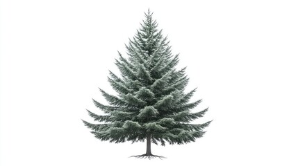 Obraz premium Isolated evergreen Christmas tree