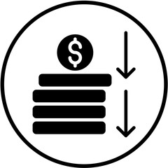 Loss Vector Design Icon Style