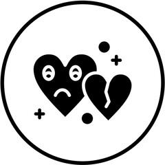 Heart Emoticon Vector Design Icon Style