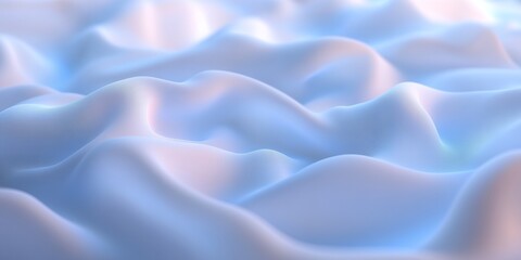 Obraz premium Abstract landscape with soft pastel colors and undulating hills in a smooth rendering