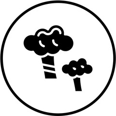 Broccoli Vector Design Icon Style