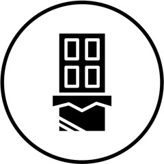 Dark Chocolate Vector Design Icon Style