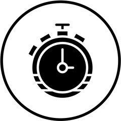 Stopwatch Vector Design Icon Style