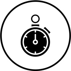 Stopwatch Vector Design Icon Style