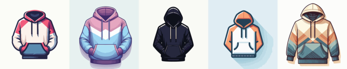 Vector of a hoodie jacket.
