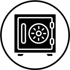 Vector Design Safe Box Icon Style