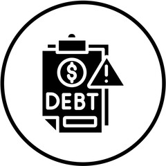 Vector Design Debt Icon Style