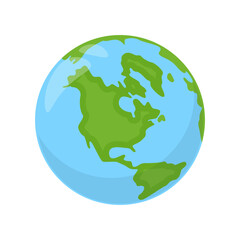 Illustration of Earth Globe