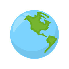 Illustration of Earth Globe