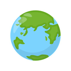 Illustration of Earth Globe