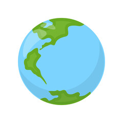 Illustration of Earth Globe