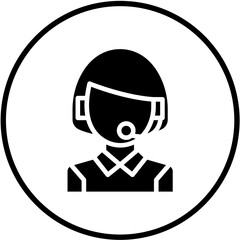 Vector Design Telemarketer Icon Style