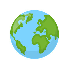 Illustration of Earth Globe