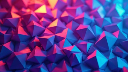 Fototapeta premium Modern colorful holographic background with repeating geometric patterns, texture, colorful, patterns