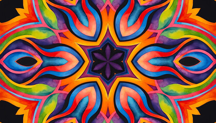 Bright multicolor background with abstract pattern from colorful shapes