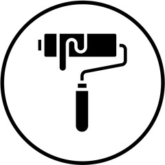 Vector Design Paint Roller Icon Style