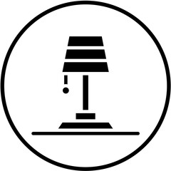 Vector Design Table Lamp Icon Style