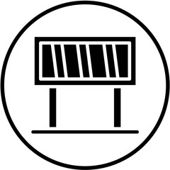 Vector Design Barrier Icon Style