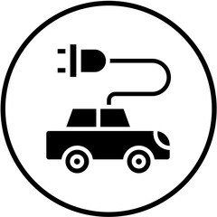 Vector Design Electric Car Icon Style