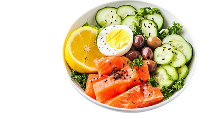 salad with tomatoes and cucumbers