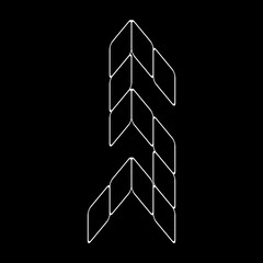 Minimalist Vector Outline Letter 's' Logo. Lowercase alphabet logo. This design is suitable for t-shirts, construction, architecture, sports, motorsport, sports cars, etc. Alphabet for kids to color.