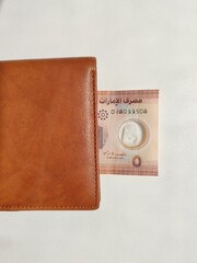 Currency Notes, Uae Emirates Currency 5aed, Dirhams, Closeup Of Uae Five Dirhams Currency Notes, Paper Money 05 Aed Dirhams.
Dirhams Banknotes, Uae Emirati Paper Currencies Notes 5 Dirham
