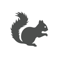 Obraz premium squirrel on a branch, squirrel on a white background