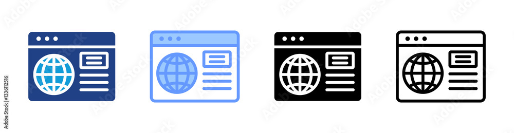 Aufkleber Spatial Computing icon set multiple style collection