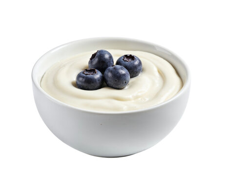 yogurt with blueberries